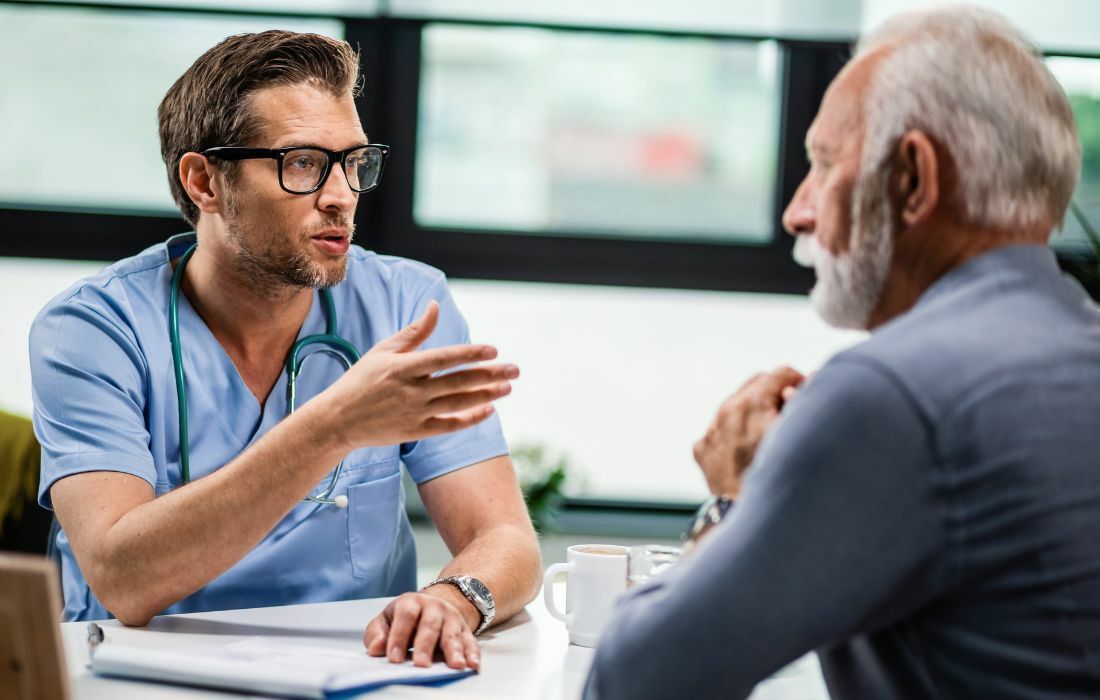 why wait to begin treatment for prostate cancer - man consulting oncologist